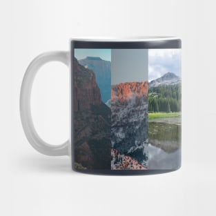 Utah Mountain Collage Mug